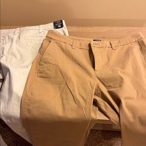 J. Crew women Khaki and Cream Chinos
